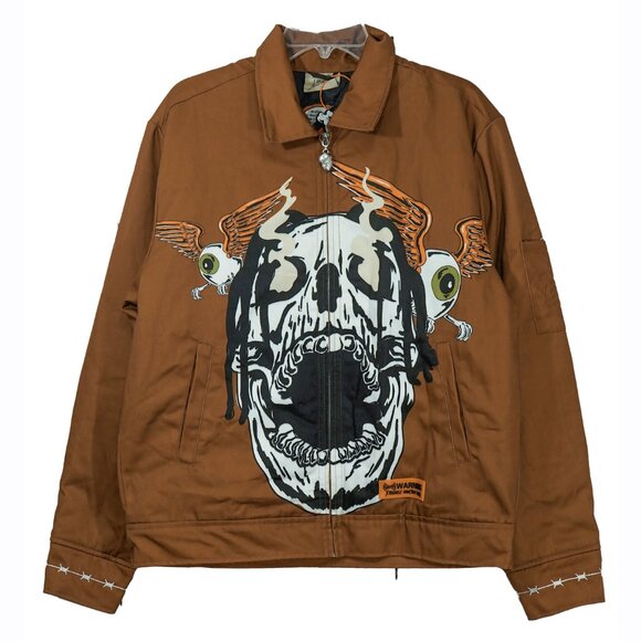 Travis Scott Headgear Classic Brand X Astro World Brown Work Jacket Size M - Picture 1 of 14